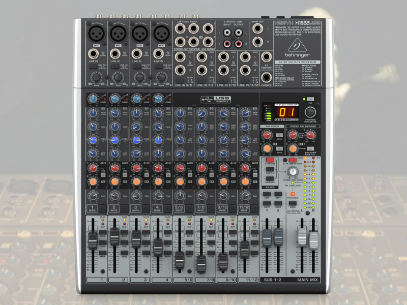 B&agrave;n mixer Behringer Xenyx X1622USB