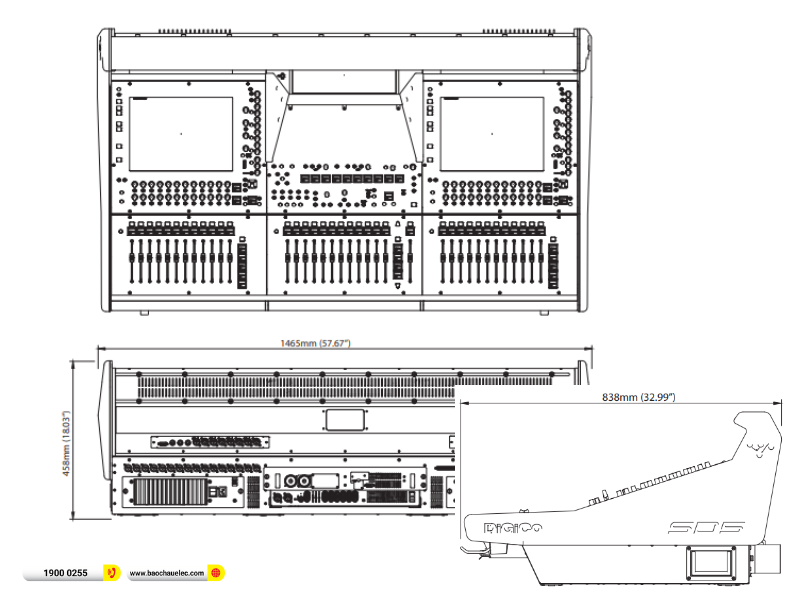 B&agrave;n mixer DiGiCo Quantum 5B