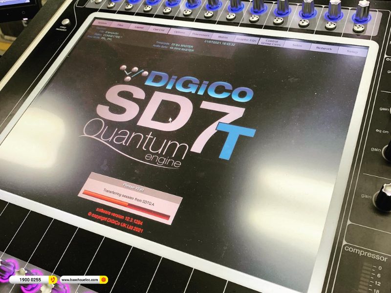 B&agrave;n Mixer DiGiCo Quantum 7T