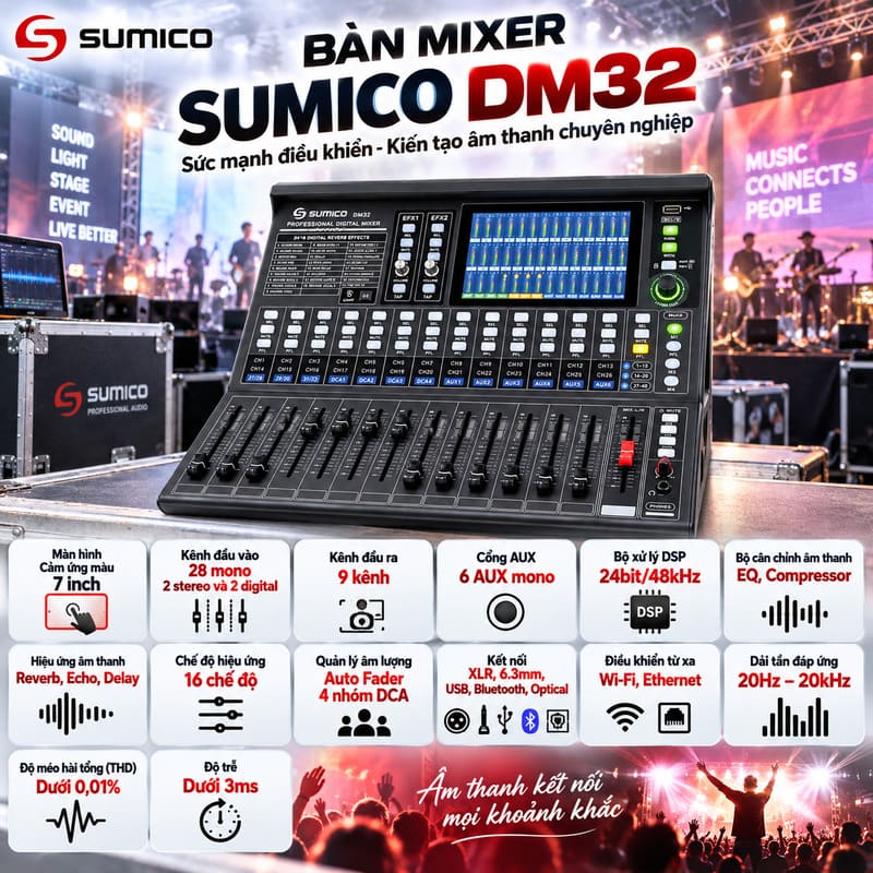 B&agrave;n mixer Sumico DM32