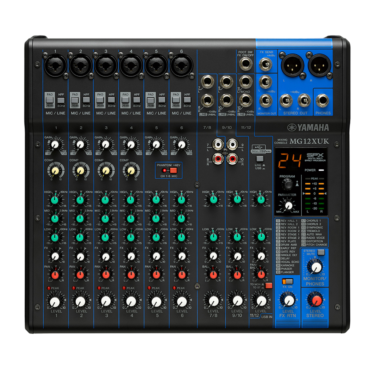 Bàn mixer Yamaha MG12XUK