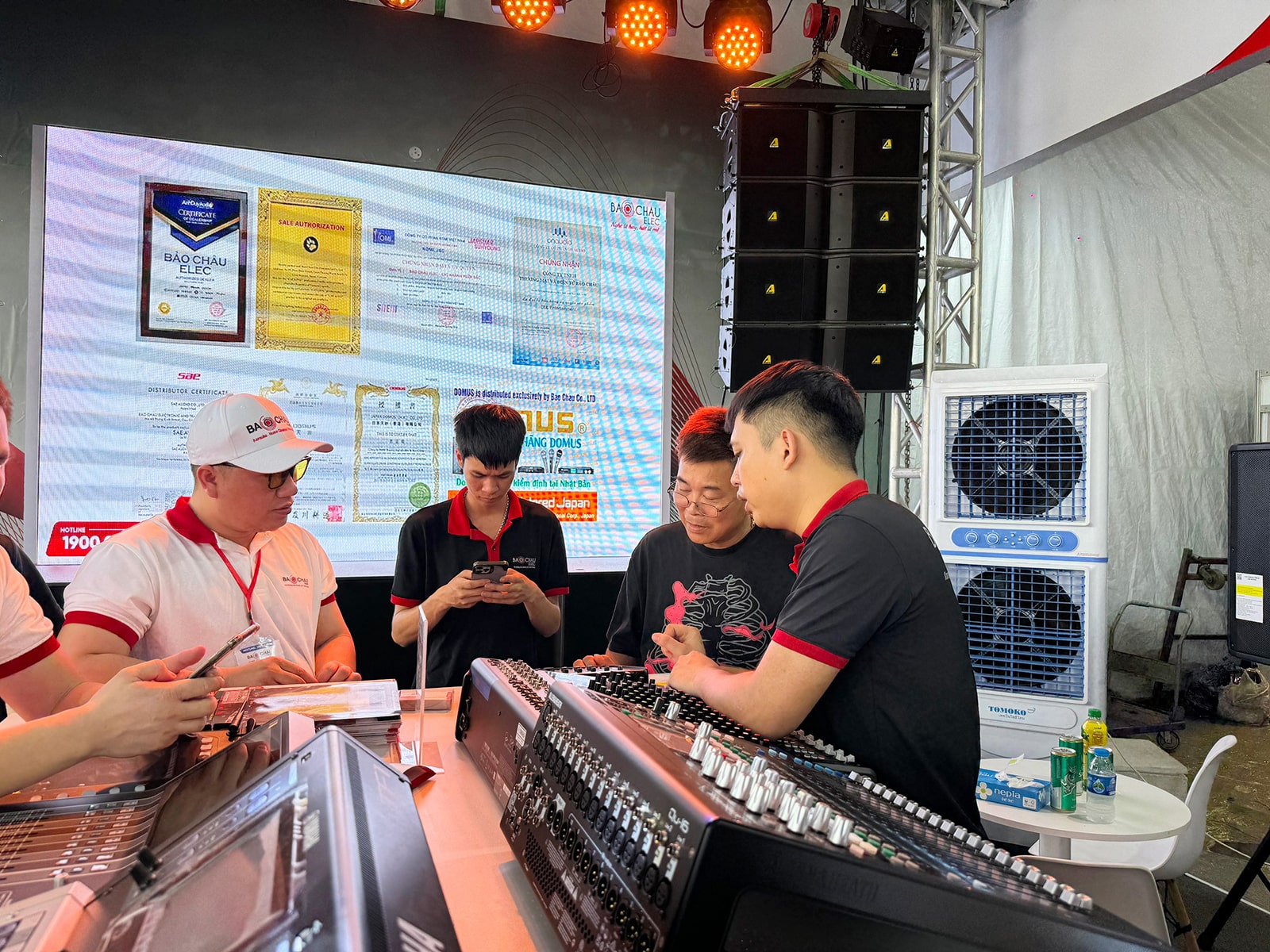 Bảo Ch&acirc;u Elec kết hợp c&ugrave;ng với h&atilde;ng Actpro tham gia triển l&atilde;m Plase Show 2024