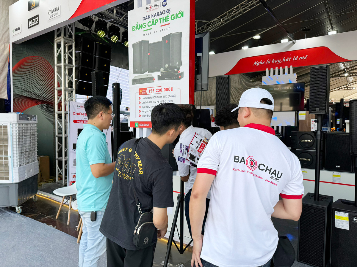 Bảo Ch&acirc;u Elec kết hợp c&ugrave;ng với h&atilde;ng RCF tham gia triển l&atilde;m Plase Show 2024