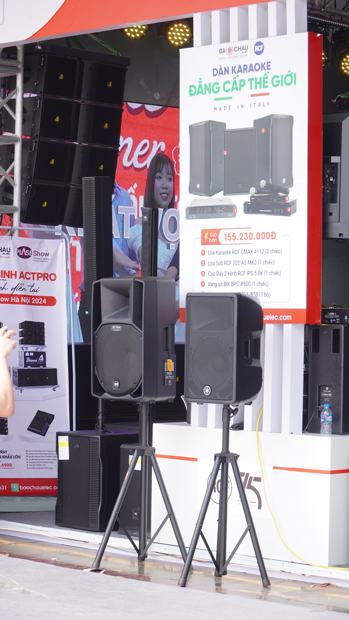 Bảo Ch&acirc;u Elec kết hợp c&ugrave;ng với h&atilde;ng RCF tham gia triển l&atilde;m Plase Show 2024