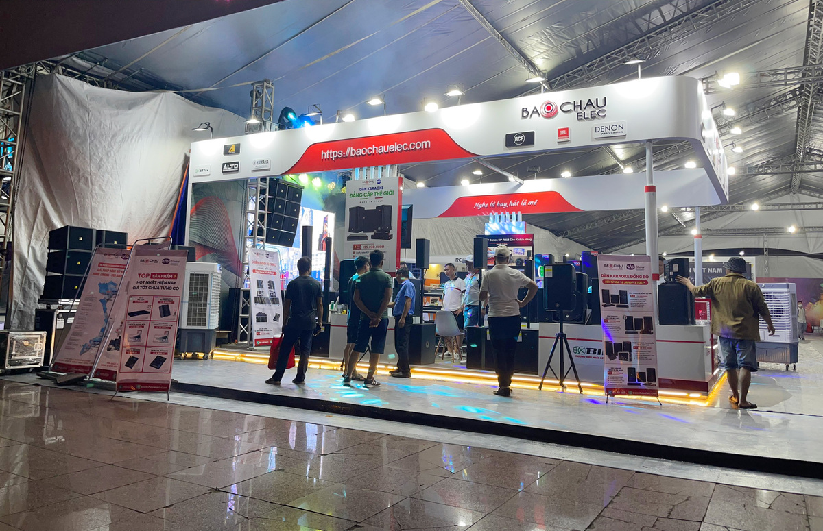 Bảo Ch&acirc;u Elec kết hợp c&ugrave;ng với h&atilde;ng RCF tham gia triển l&atilde;m Plase Show 2024