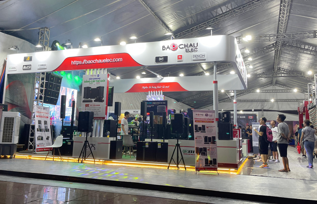 Bảo Ch&acirc;u Elec kết hợp c&ugrave;ng với h&atilde;ng RCF tham gia triển l&atilde;m Plase Show 2024