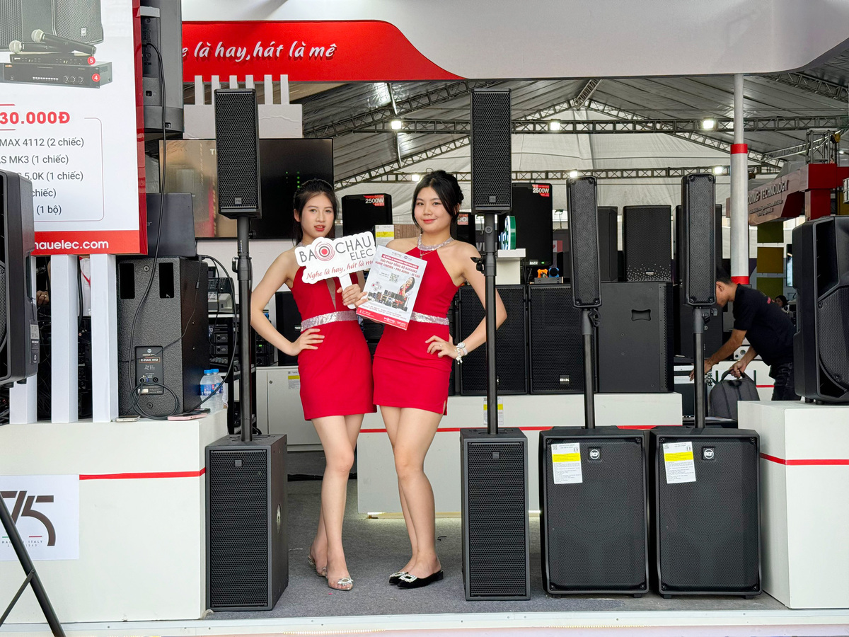Bảo Ch&acirc;u Elec kết hợp c&ugrave;ng với h&atilde;ng RCF tham gia triển l&atilde;m Plase Show 2024