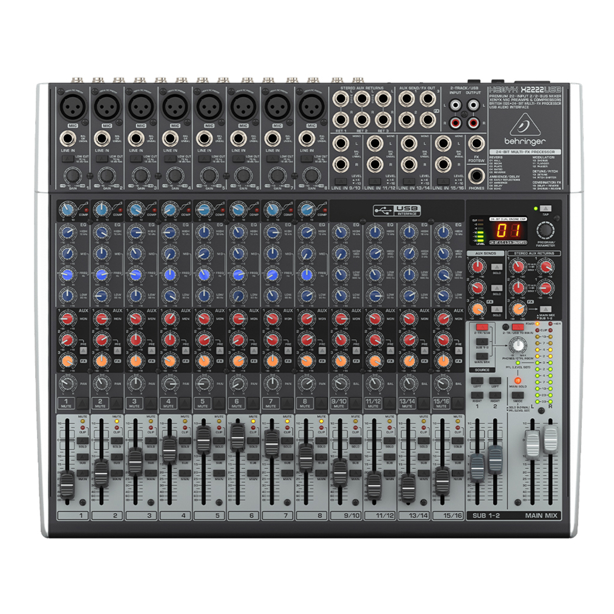 Bàn mixer Behringer Xenyx X2222USB