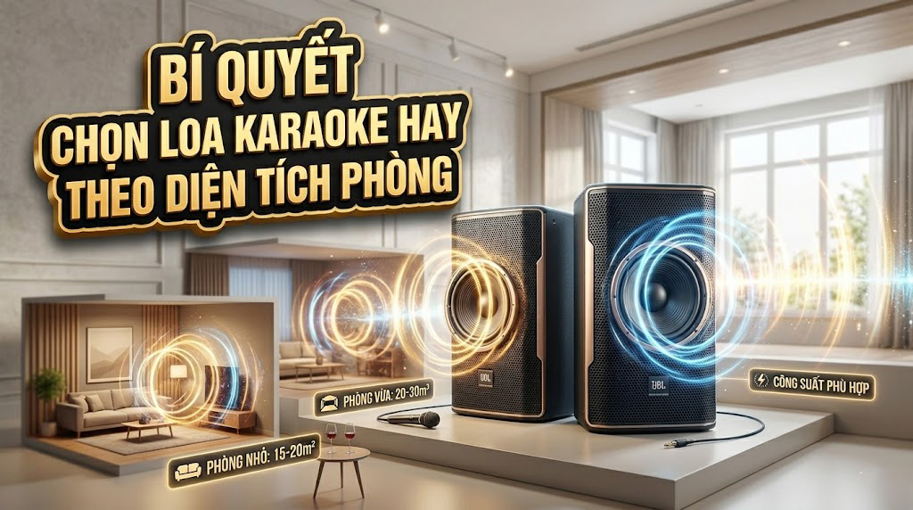 Bí quyết chọn loa karaoke hay theo diện tích phòng