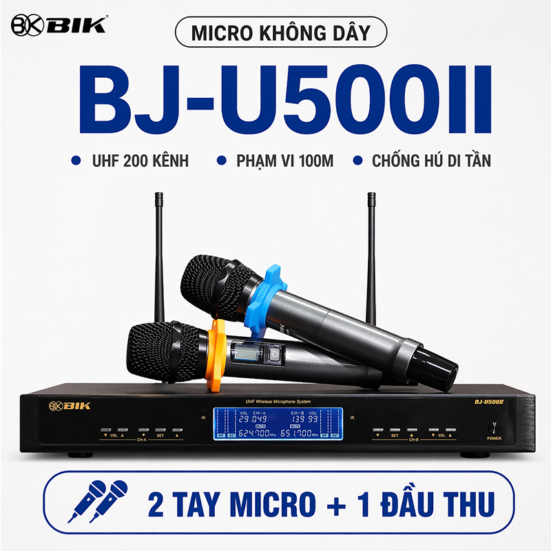 Micro không dây BIK BJ-U500II - Hình 1