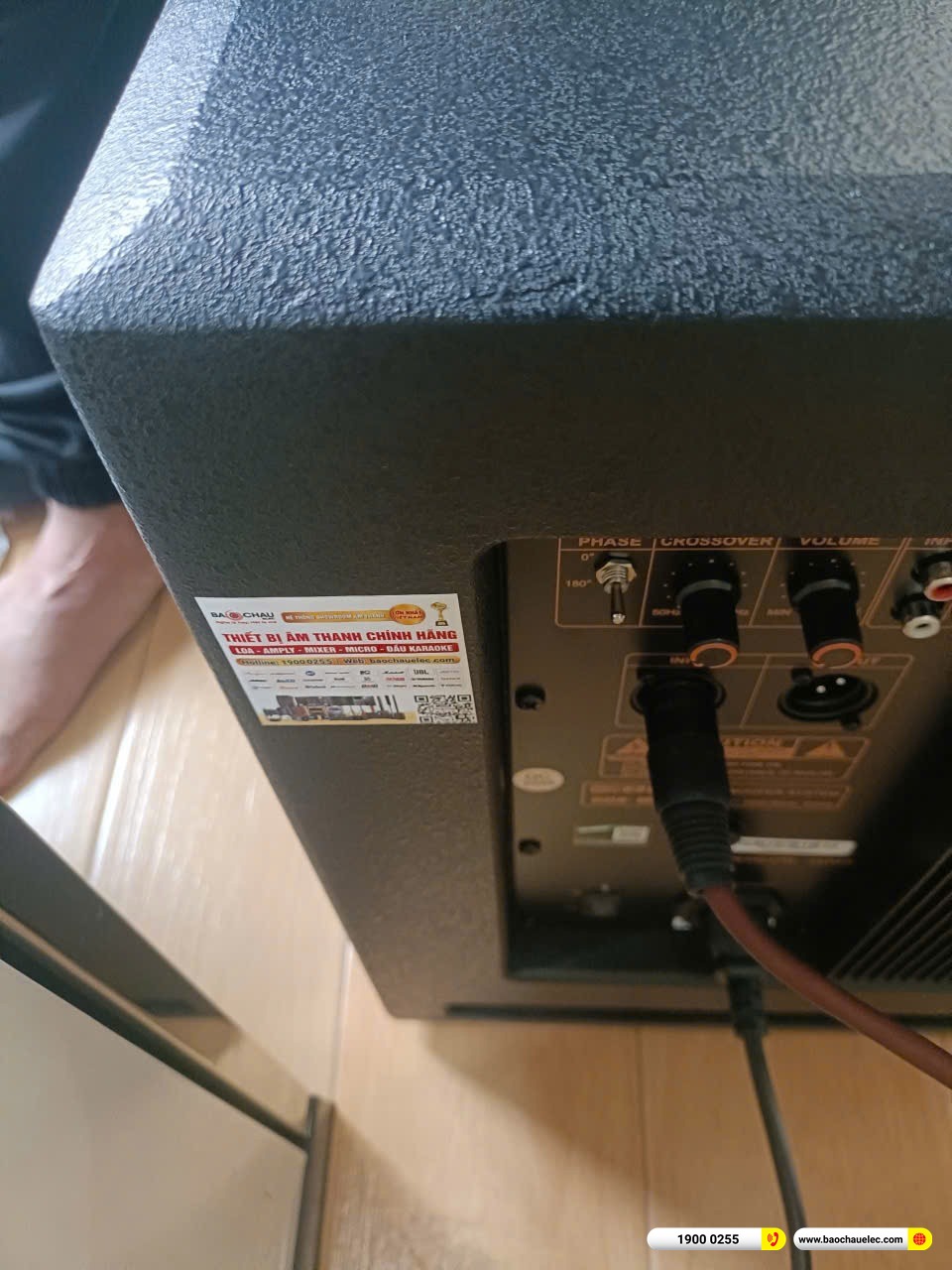 Bảng điều chỉnh v&agrave; đường kết nối ph&iacute;a sau sub điện BIK BBK-W25A