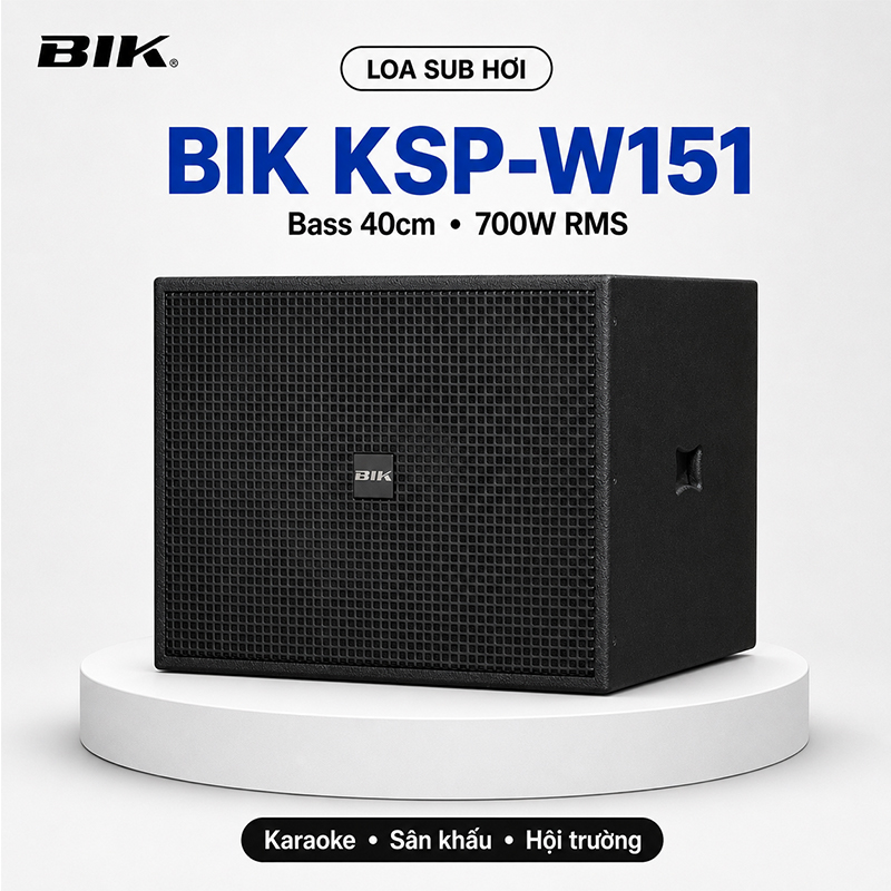 Loa sub hơi BIK KSP-W151 (bass 40cm)