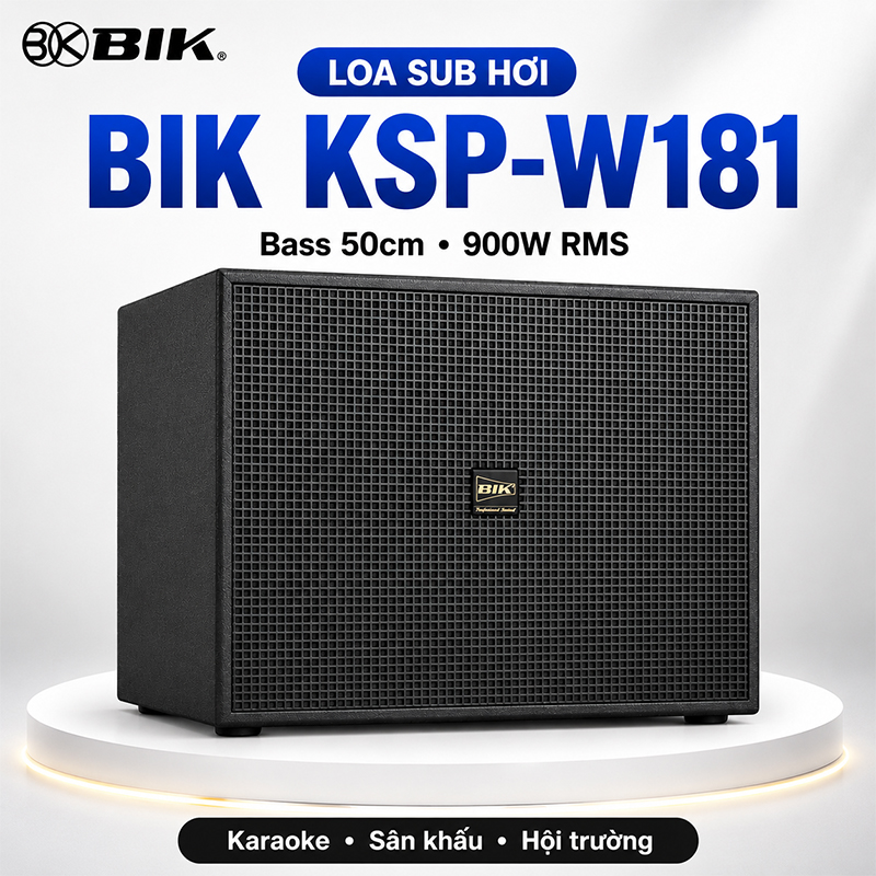 Loa sub hơi BIK KSP-W181 (bass 50cm)