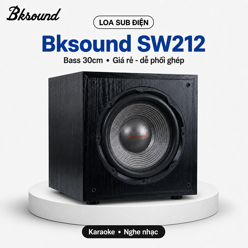Loa sub điện Bksound SW212 (bass 30cm) 