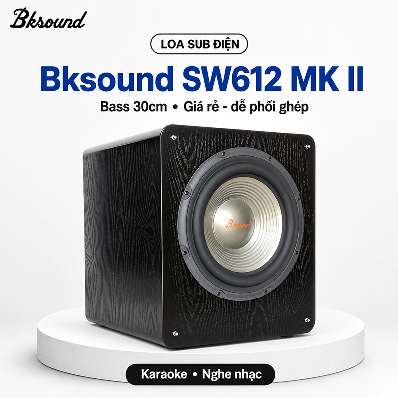 Loa sub điện Bksound SW612 MK II (Bass 30cm, 300W)