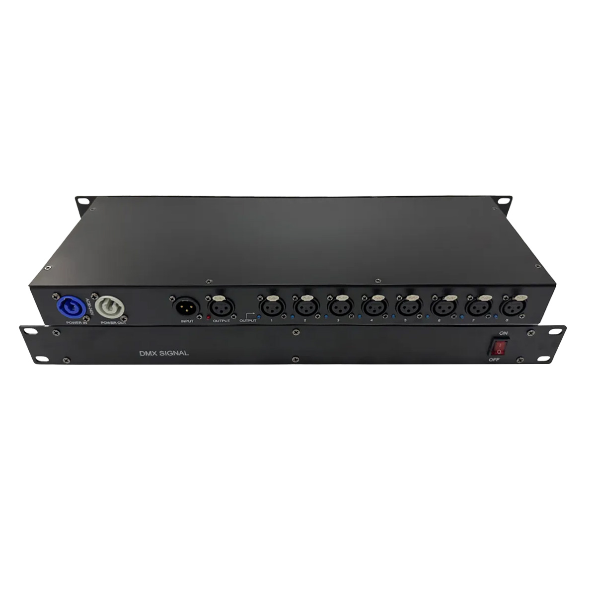 Bộ chia và khuếch đại tín hiệu ánh sáng Bksound DMX SIGNAL