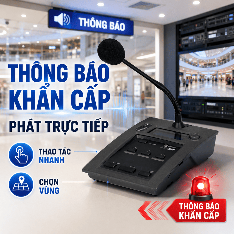 Bộ điều khiển micro khẩn cấp RCF BM 9804