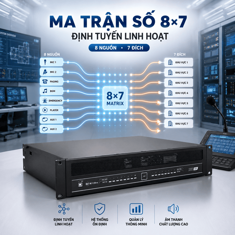 Bộ điều khiển trung tâm RCF MU 7100EN MKII
