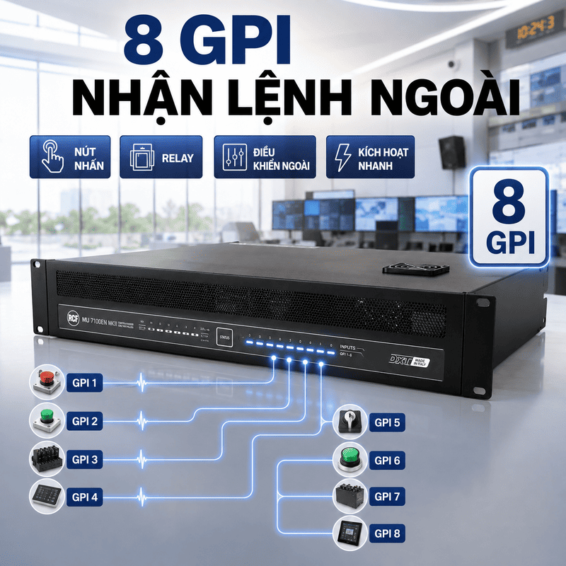 Bộ điều khiển trung tâm RCF MU 7100EN MKII