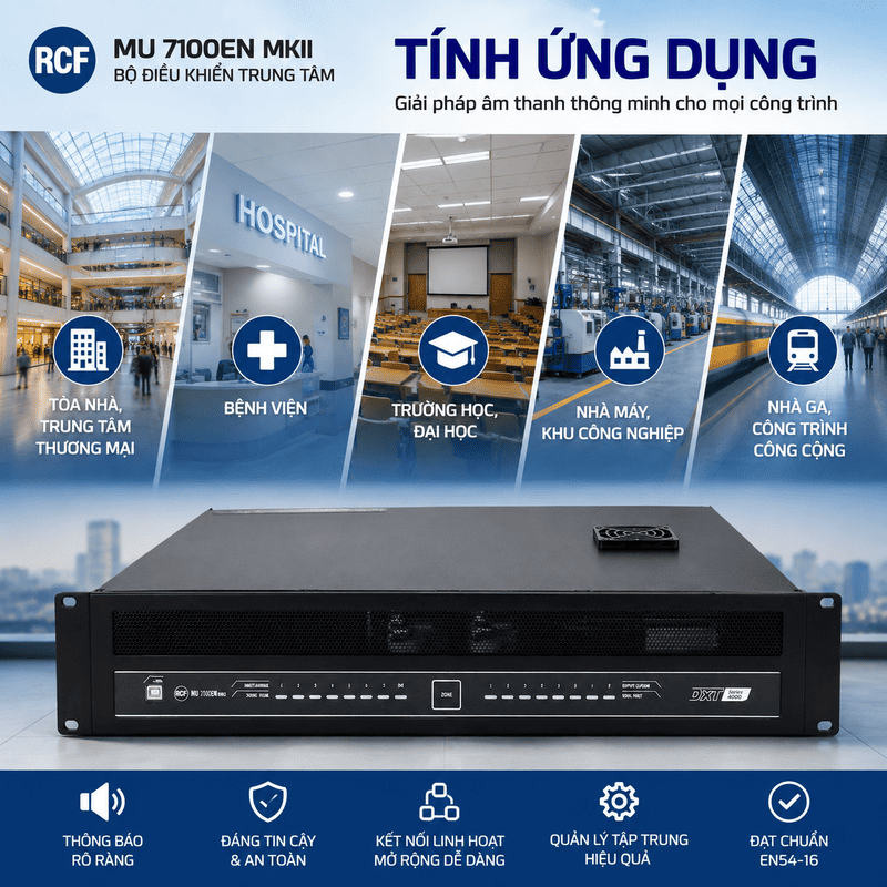 Bộ điều khiển trung tâm RCF MU 7100EN MKII