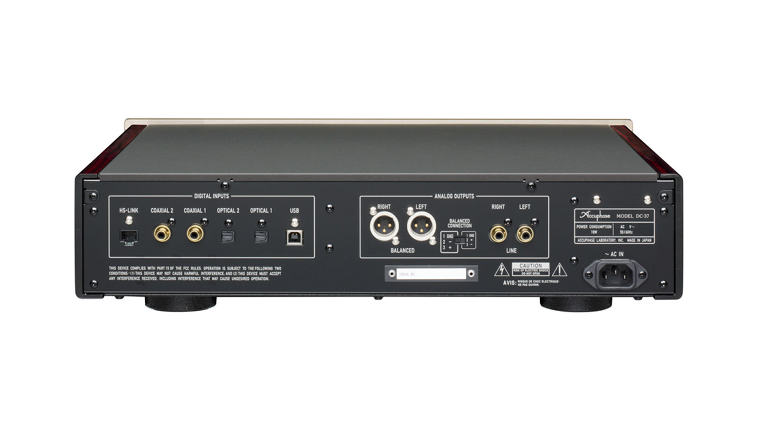 Mặt sau Bộ giải mã DAC Accuphase DC-37