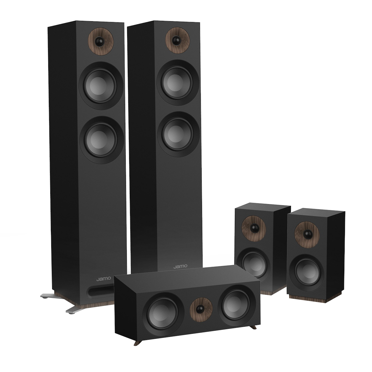 Bộ loa nghe nhạc, xem phim 5.0 Jamo S807 HCS màu đen