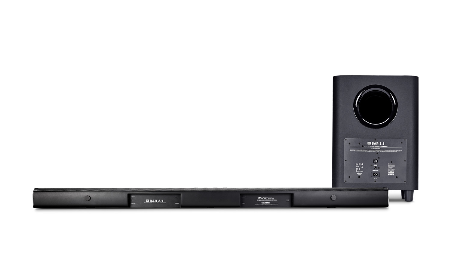 Bộ loa Soundbar JBL Bar 3.1 mặt sau