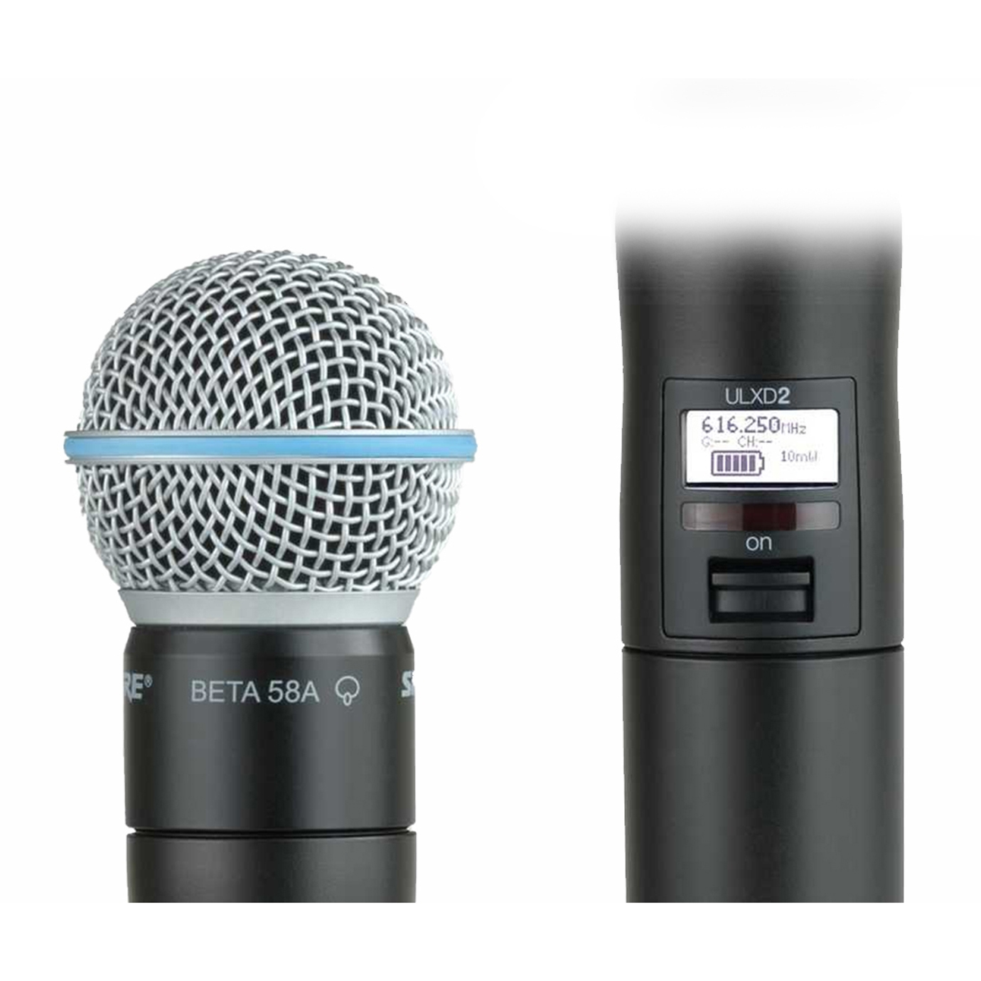 Bộ phát cầm tay với đầu micro Shure ULXD2/B58