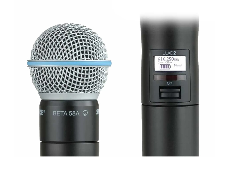 Bộ ph&aacute;t cầm tay với đầu micro Shure ULXD2/B58
