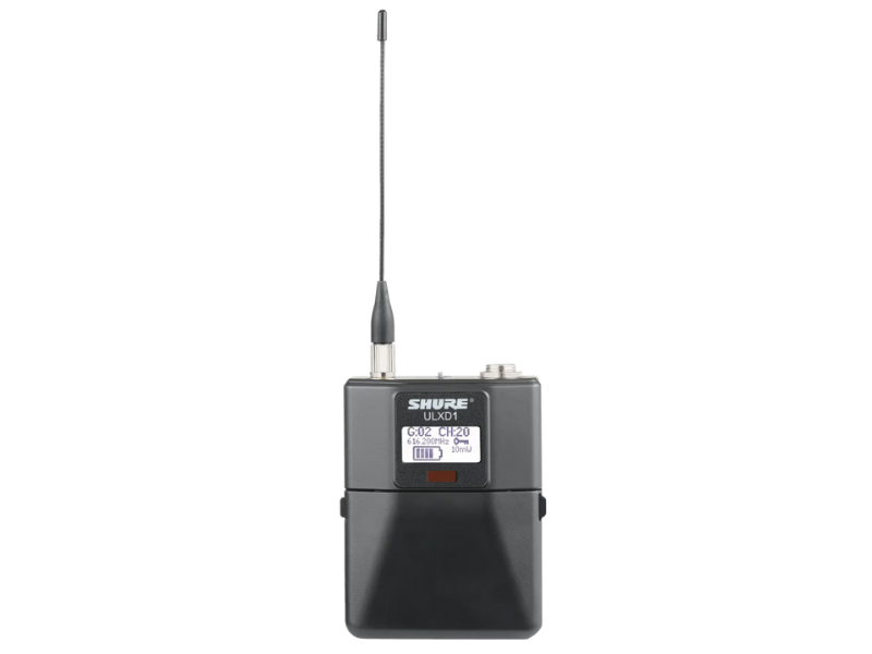 Bộ ph&aacute;t kh&ocirc;ng d&acirc;y c&agrave;i lưng Shure ULXD1