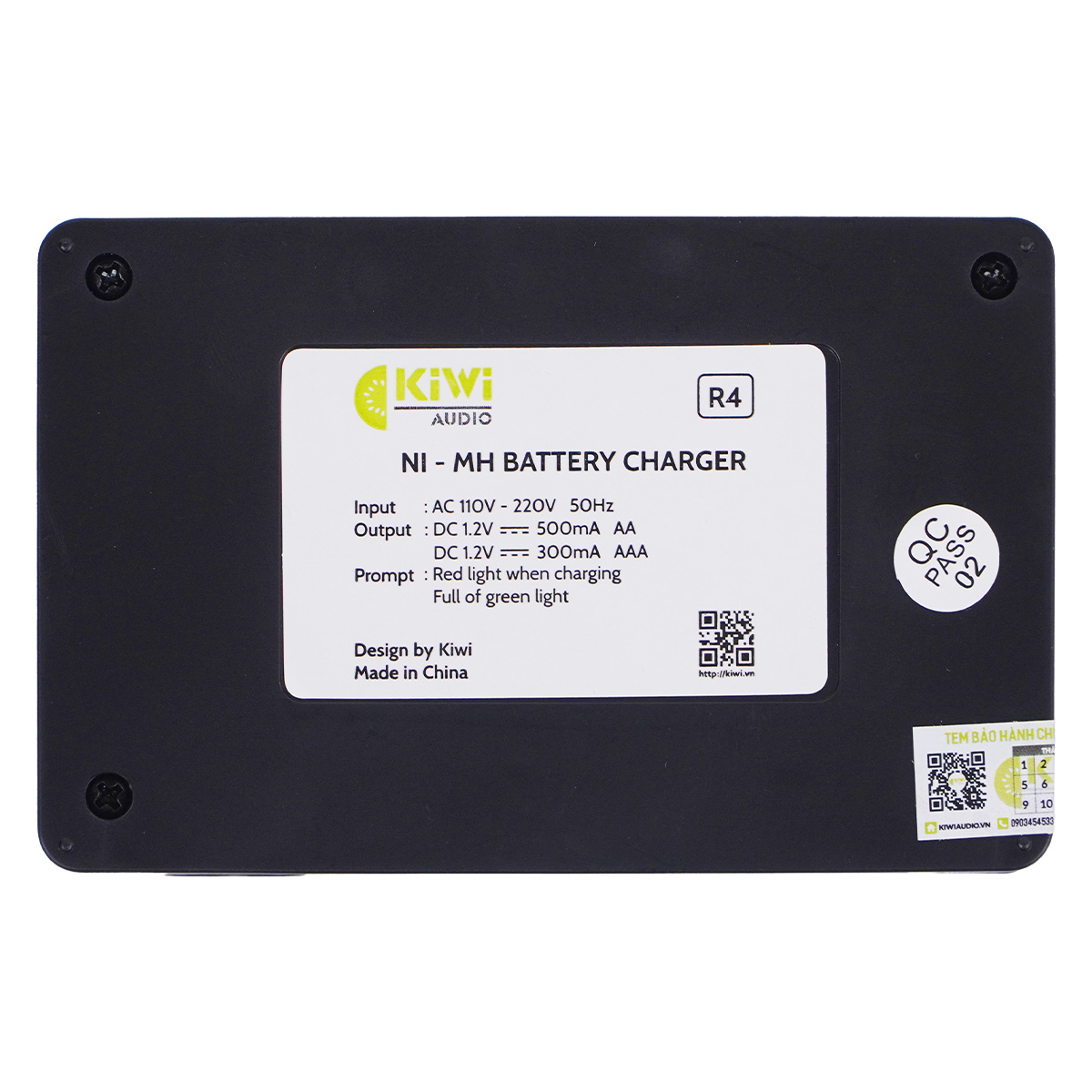 Bộ pin + sạc Kiwi (4 pin)
