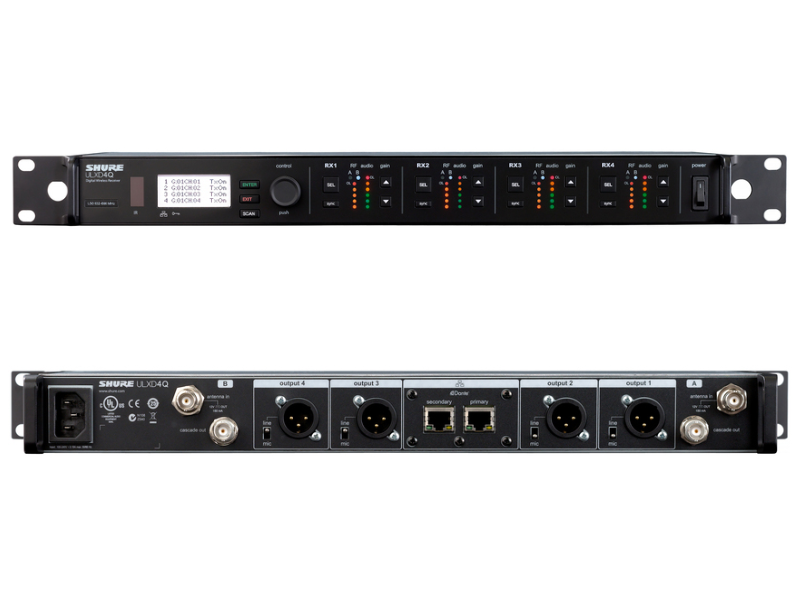 Bộ thu kỹ thuật số 4 k&ecirc;nh Shure ULXD4QE