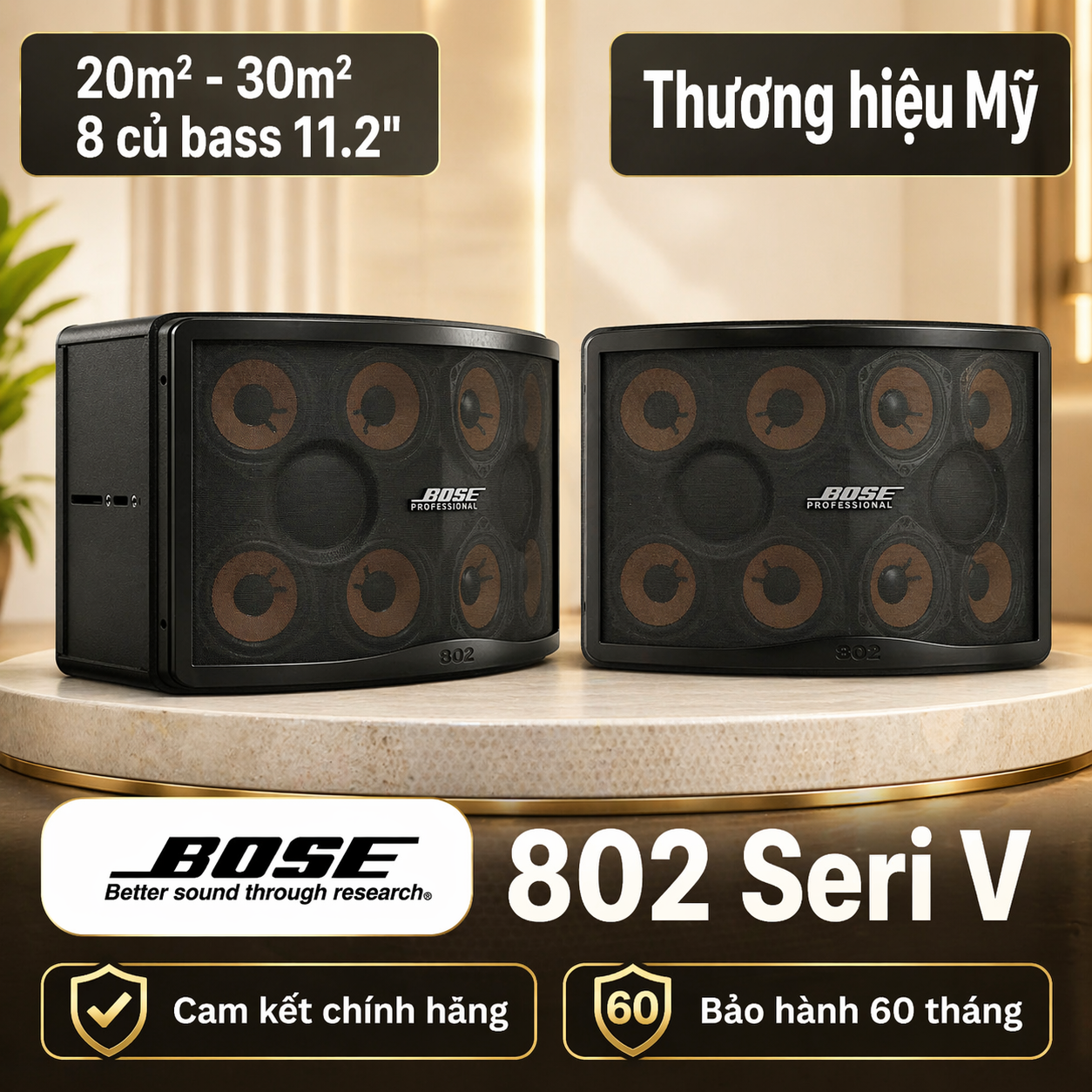 Loa Bose 802 Seri V (8 bass 11.2cm, 240W/960W)