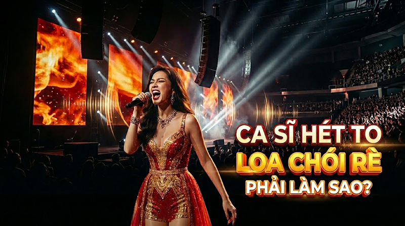 Ca sĩ hét to loa chói rè, phải làm sao?