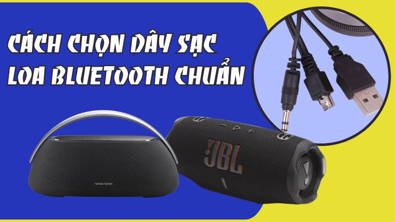 Cách chọn dây sạc loa bluetooth chuẩn, tránh cháy nổ, chai pin