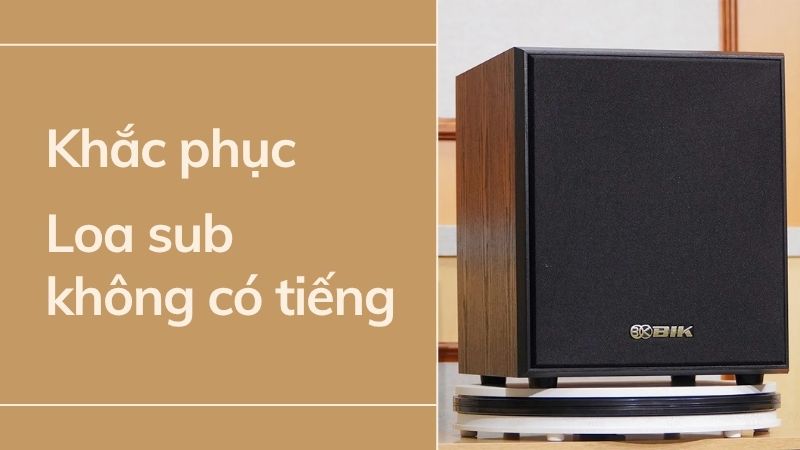 Tuyệt chiêu khắc phục loa sub không có tiếng đơn giản nhất
