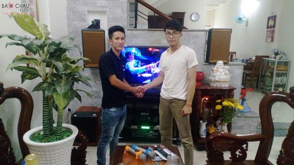 Bảo Châu elec HCM lắp đặt dàn karaoke gia đình tầm trung cho anh Trí tại Bình Chánh