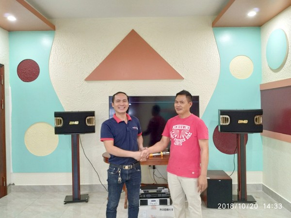 Bộ dàn karaoke cao cấp của gia đình anh Quyết sống tại An Dương Hải Phòng