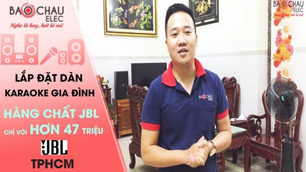Bộ dàn karaoke của gia đình anh Bảo tại Hồ Chí Minh