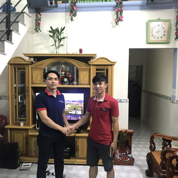 Bộ dàn karaoke của gia đình anh Tý, sống tại Thuận An-Bình Dương