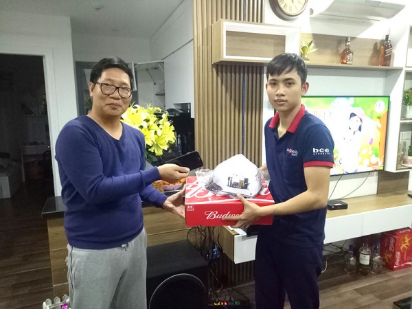 Bộ dàn karaoke của gia đình chị Thuỳ sống tại chung cư Tứ Hiệp