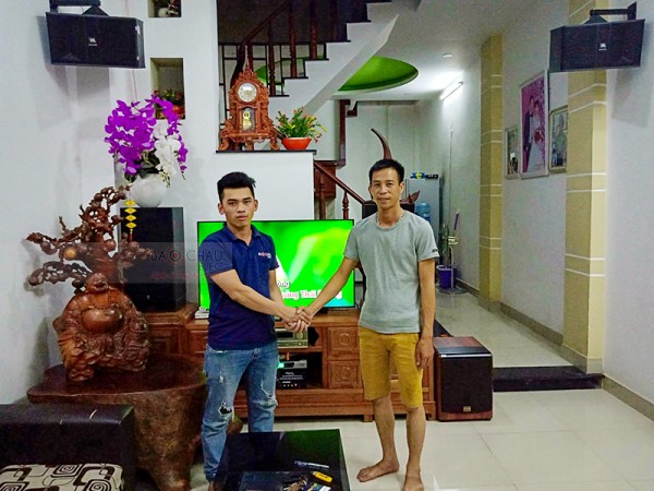 Bộ dàn karaoke gia đình hay giá rẻ của anh Tuấn sống tại Bình Tân