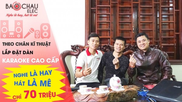 Bộ dàn karaoke gia đình VIP cho gia đình anh Khánh tại Thanh Trì, Hà Nội