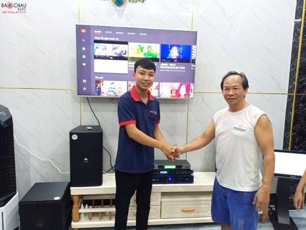 Bộ dàn karaoke VIP của gia đình chị Linh sống tại quận 12