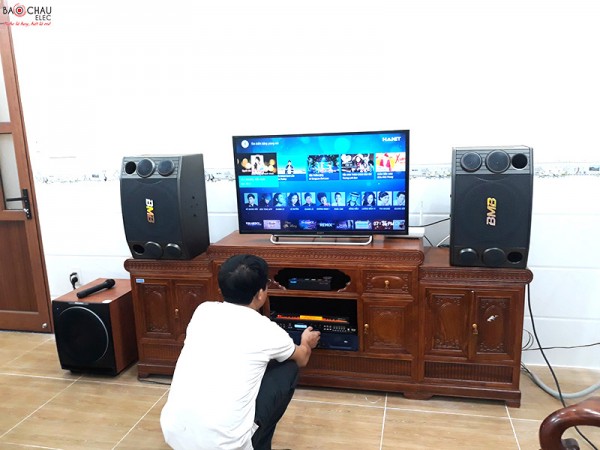 Dàn karaoke cao cấp của gia đình anh Đức, sống tại Biên Hoà