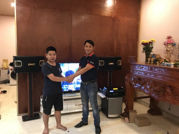 Dàn karaoke cao cấp của gia đình anh Khôi tại Yên Dũng Bắc Giang