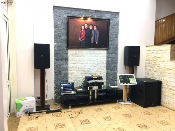 Dàn karaoke chuyên nghiệp của gia đình Anh Lương tại Diễn Châu Nghệ An