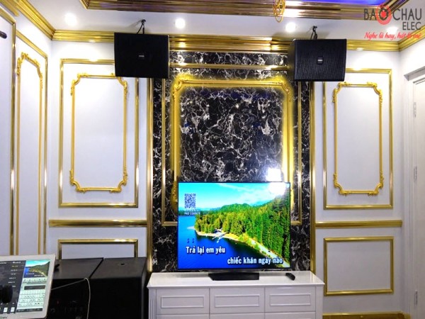 Dàn karaoke chuyên nghiệp của gia đình anh Sỹ sống tại chung cư Goldmark City ( Domus 6100, Famous 7406, JBL KX180, Domus 15W, Relacart U900, Plus 4TB