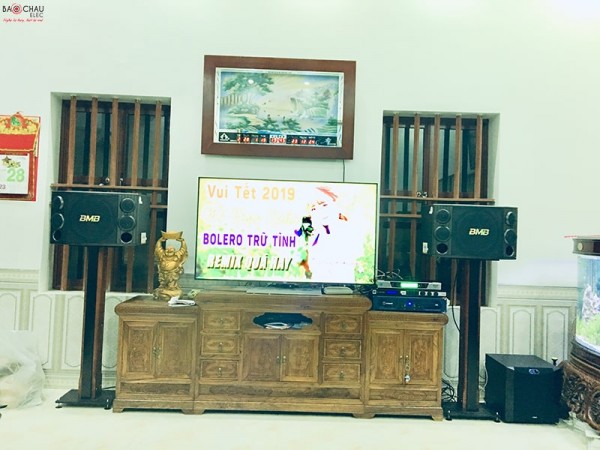 Dàn loa BMB cực hay của gia đình anh Tiến tại Hải Phòng (BMB 2000SE, NS-SW300, Crown T7, jBL KX180, BCE UGX12)
