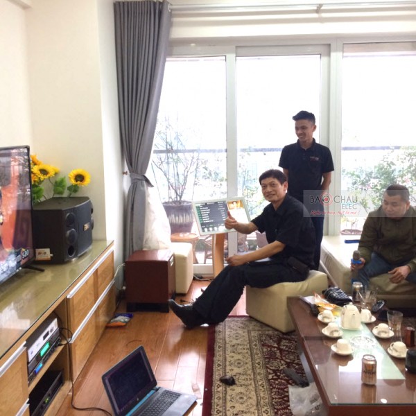 Khai xuân bộ dàn karaoke cao cấp cho gia đình Cô Nga tại Cầu Giấy HN